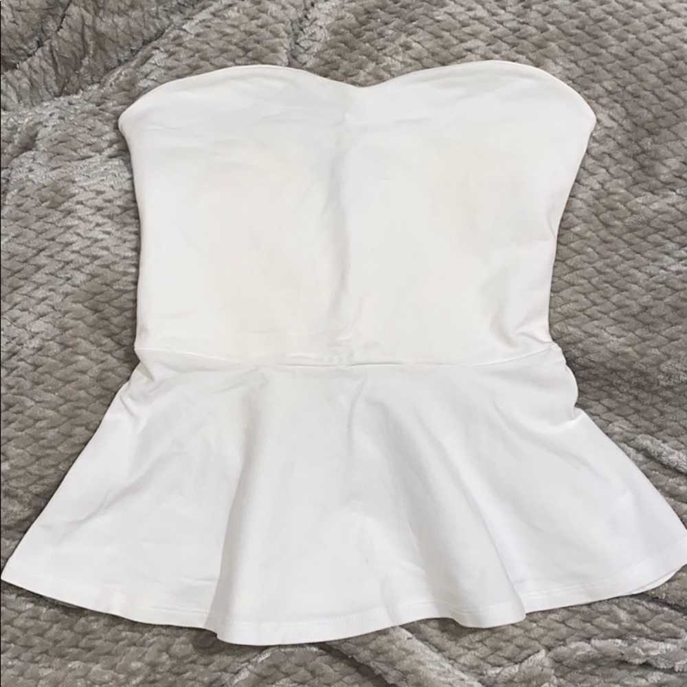 Flowy Express Tube Top in White